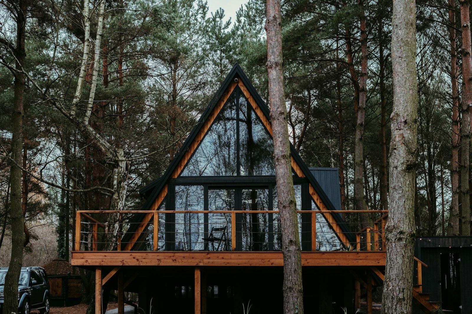 Chalet en A dans les pins