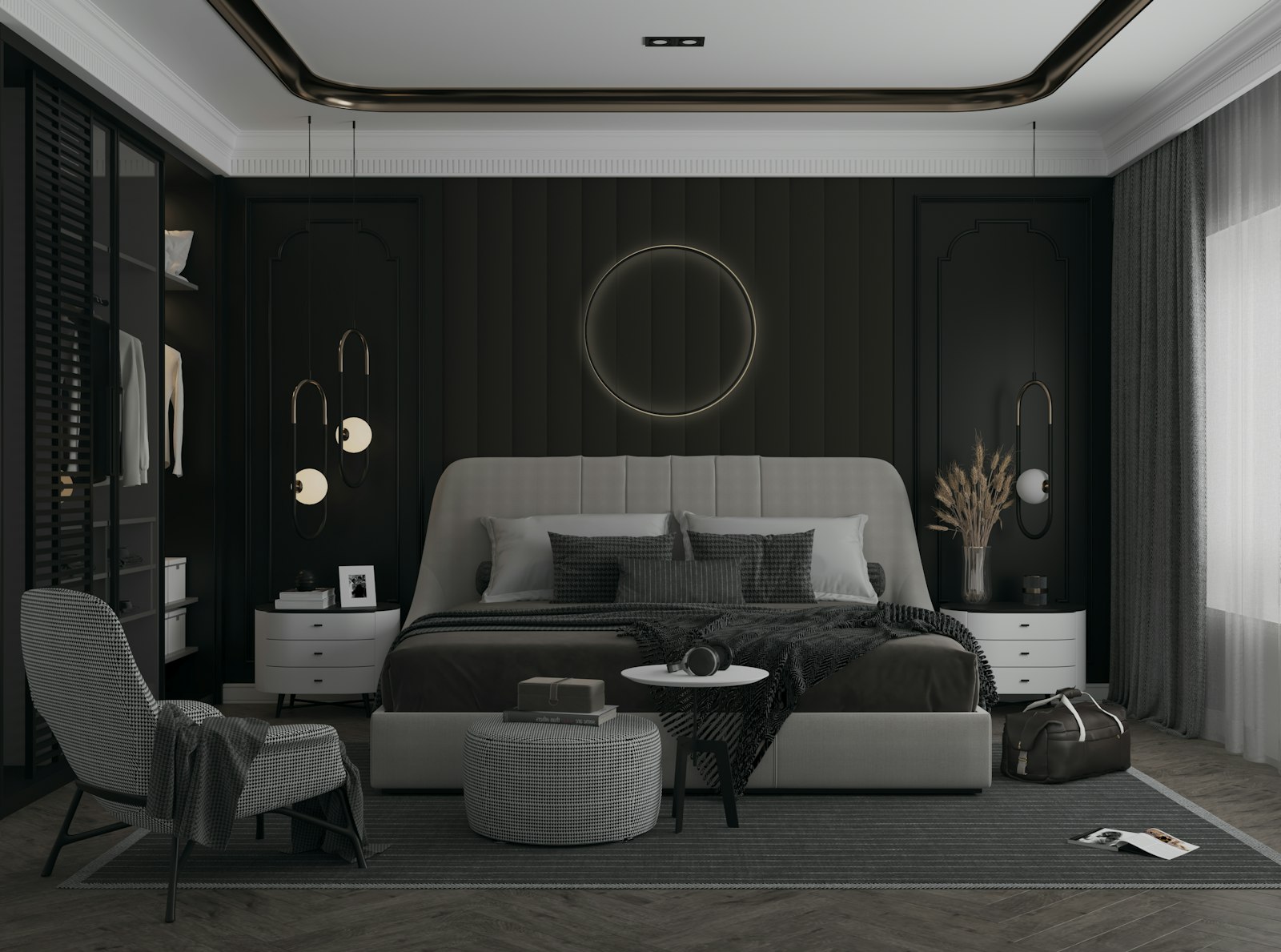 Suite parentale aux tons sombres